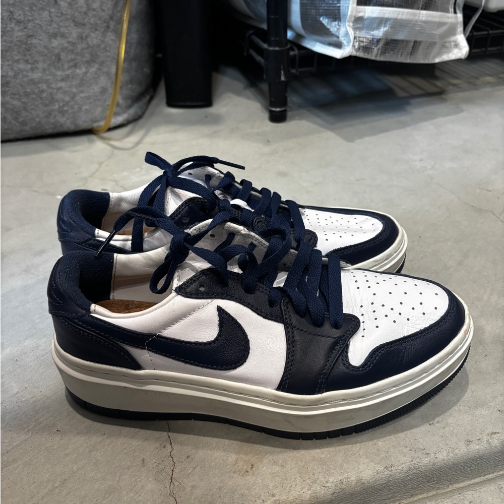 Nike Air Jordan Navy and White Sneakers